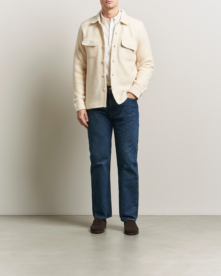 Homme | Chemises | Polo Ralph Lauren | Felted Wool Pocket Shirt Andover Cream
