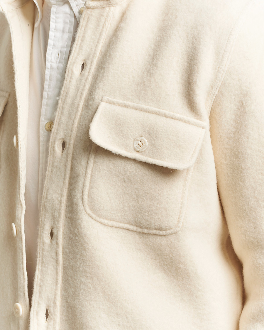 Homme | Chemises | Polo Ralph Lauren | Felted Wool Pocket Shirt Andover Cream