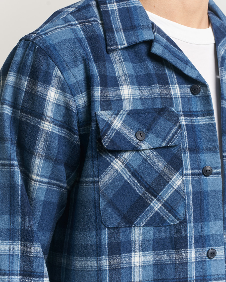 Heren | Overhemden | Polo Ralph Lauren | Plainweave Wool Pocket Shirt Blue Heather Multi