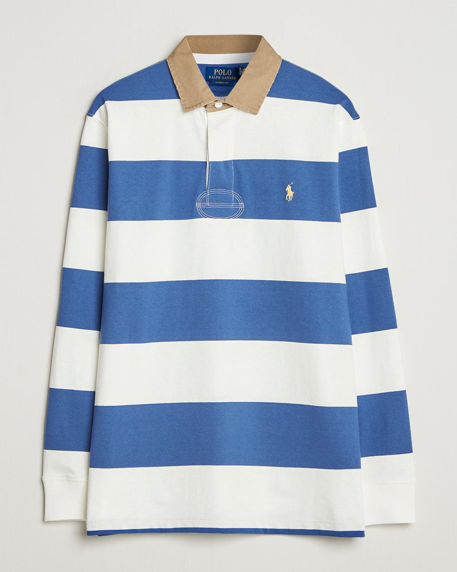 Homme | Pulls Et Tricots | Polo Ralph Lauren | Long Sleeve Rugby Sweater Old Royal/Cream