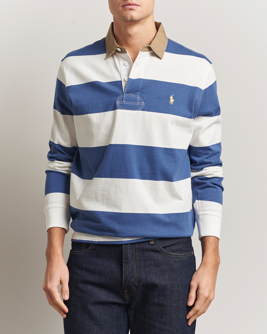 Homme | Pulls Et Tricots | Polo Ralph Lauren | Long Sleeve Rugby Sweater Old Royal/Cream