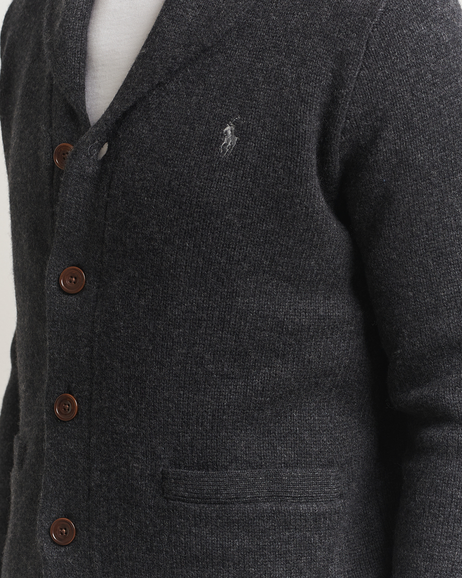 Heren | Truien | Polo Ralph Lauren | Wool/Cashmere Shawl Collar Cardigan Granite Heather