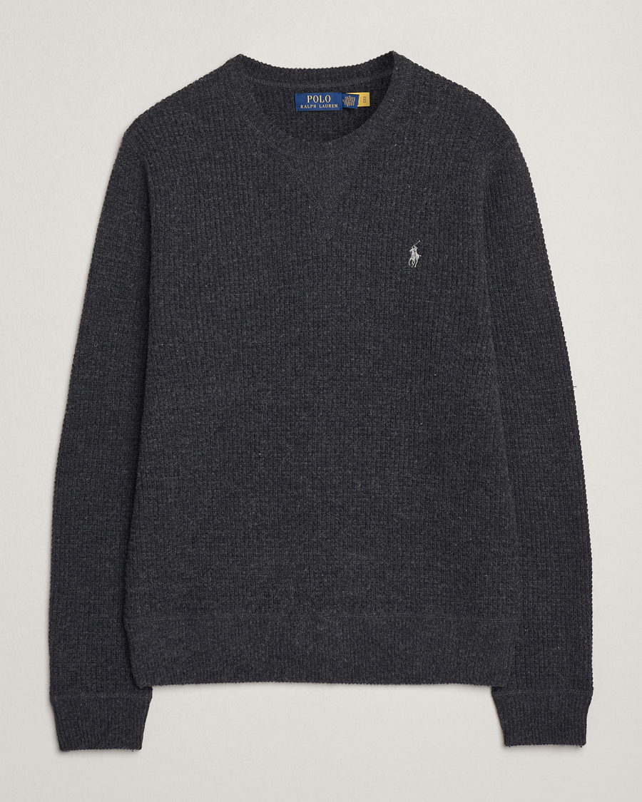 Heren | Truien | Polo Ralph Lauren | Cotton/Wool Pullover Dark Granite Heather
