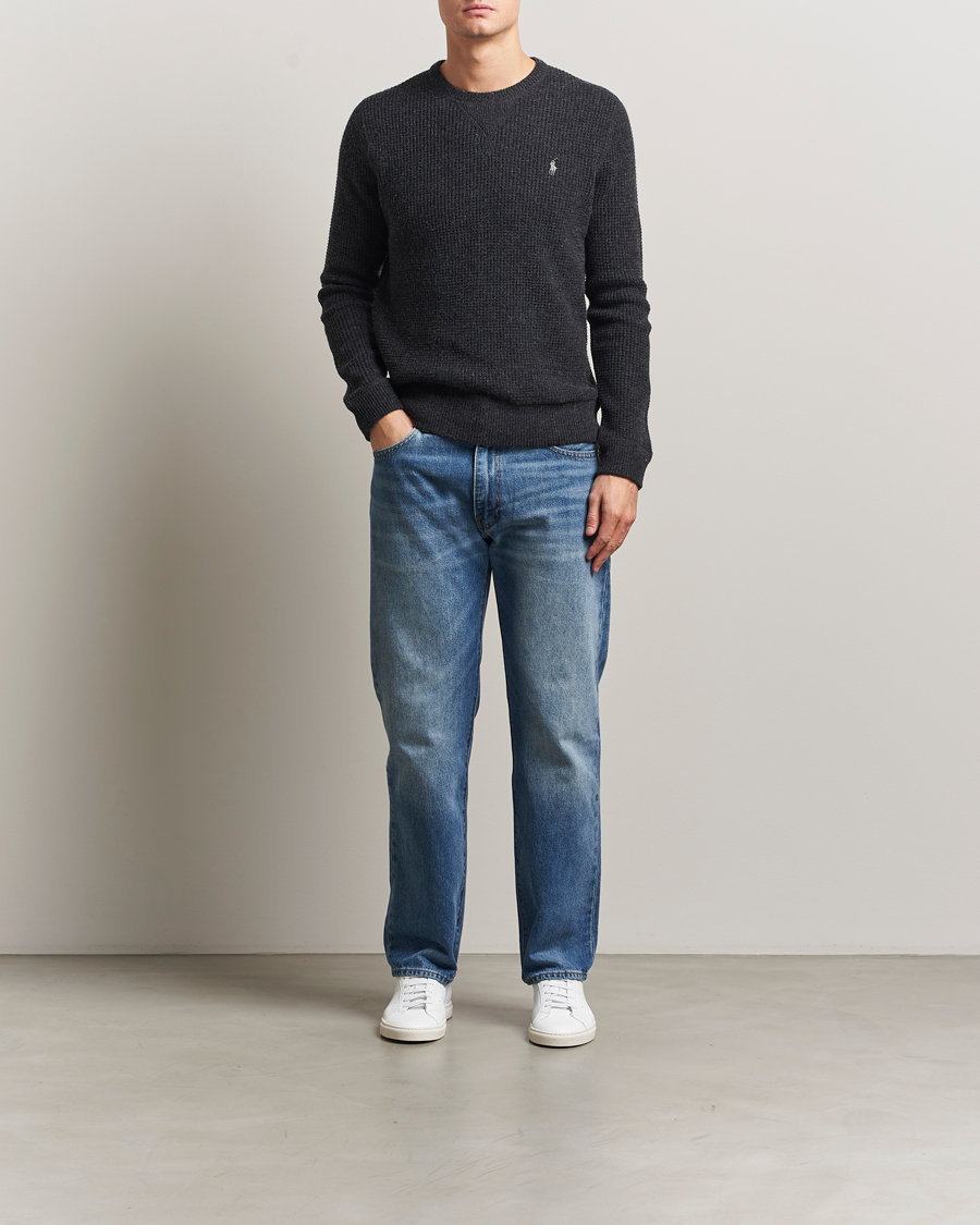 Heren | Truien | Polo Ralph Lauren | Cotton/Wool Pullover Dark Granite Heather
