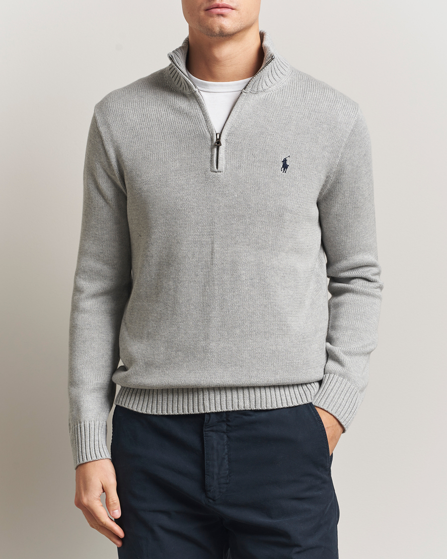 Homme | Pulls Et Tricots | Polo Ralph Lauren | Cotton Pullover Half Zip Andover Heather