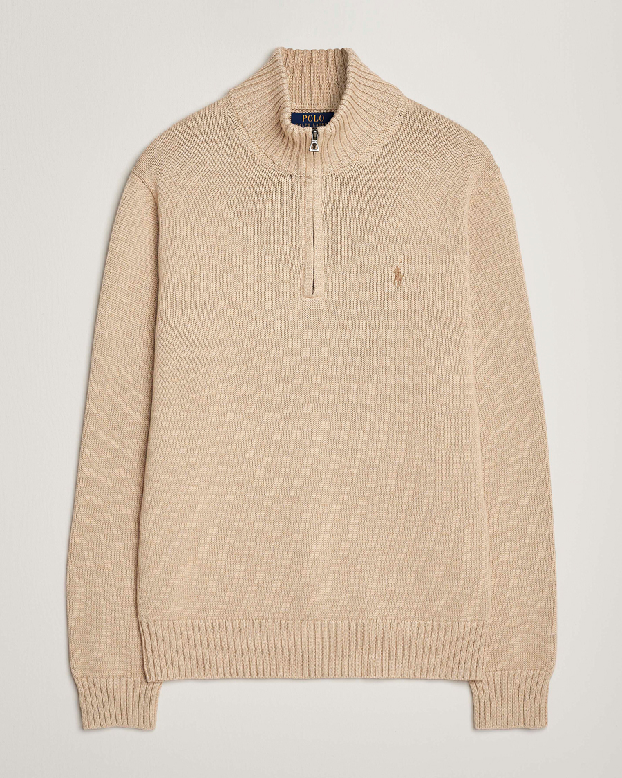 Heren | Truien | Polo Ralph Lauren | Cotton Pullover Half Zip Dune Melange