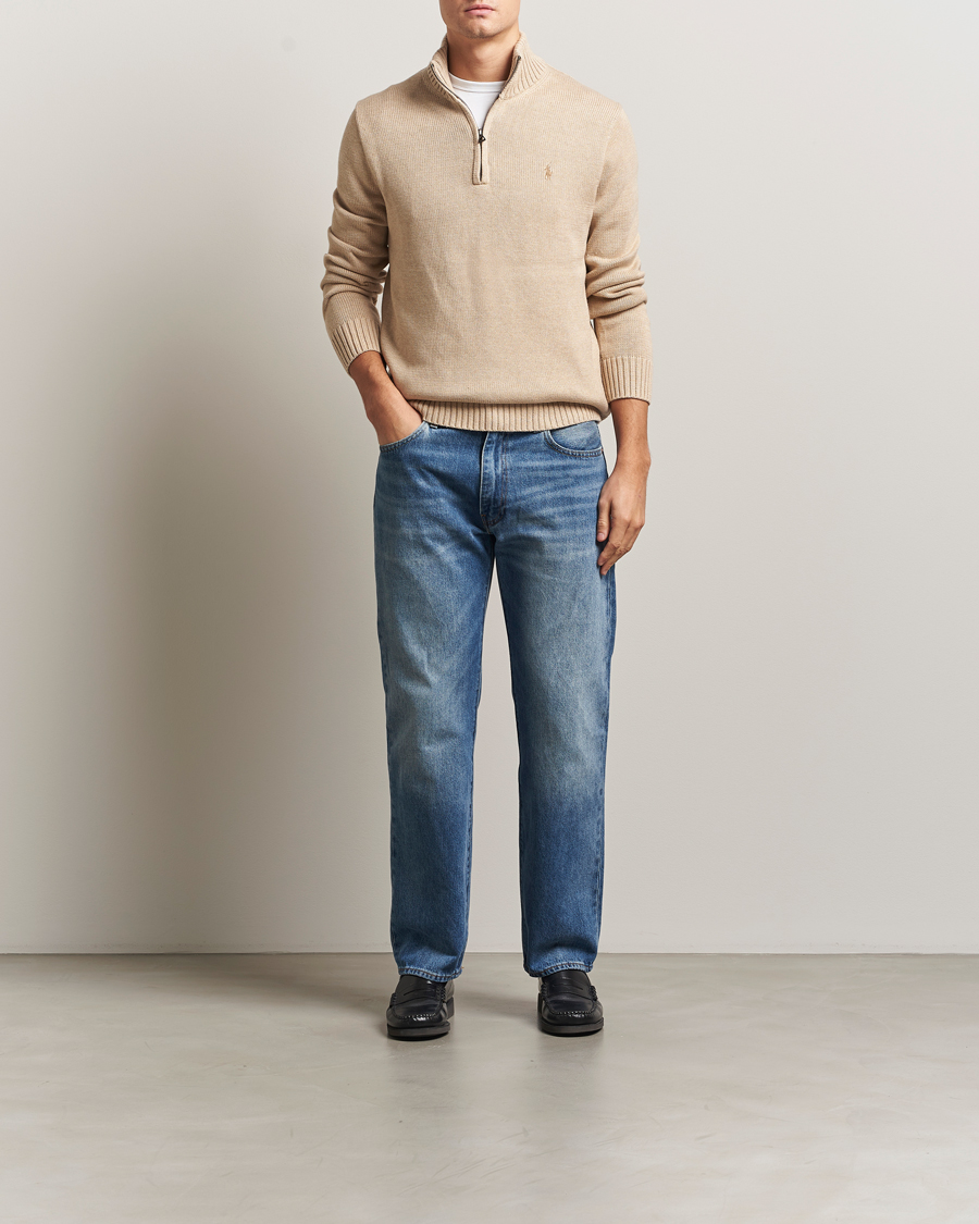 Heren | Truien | Polo Ralph Lauren | Cotton Pullover Half Zip Dune Melange