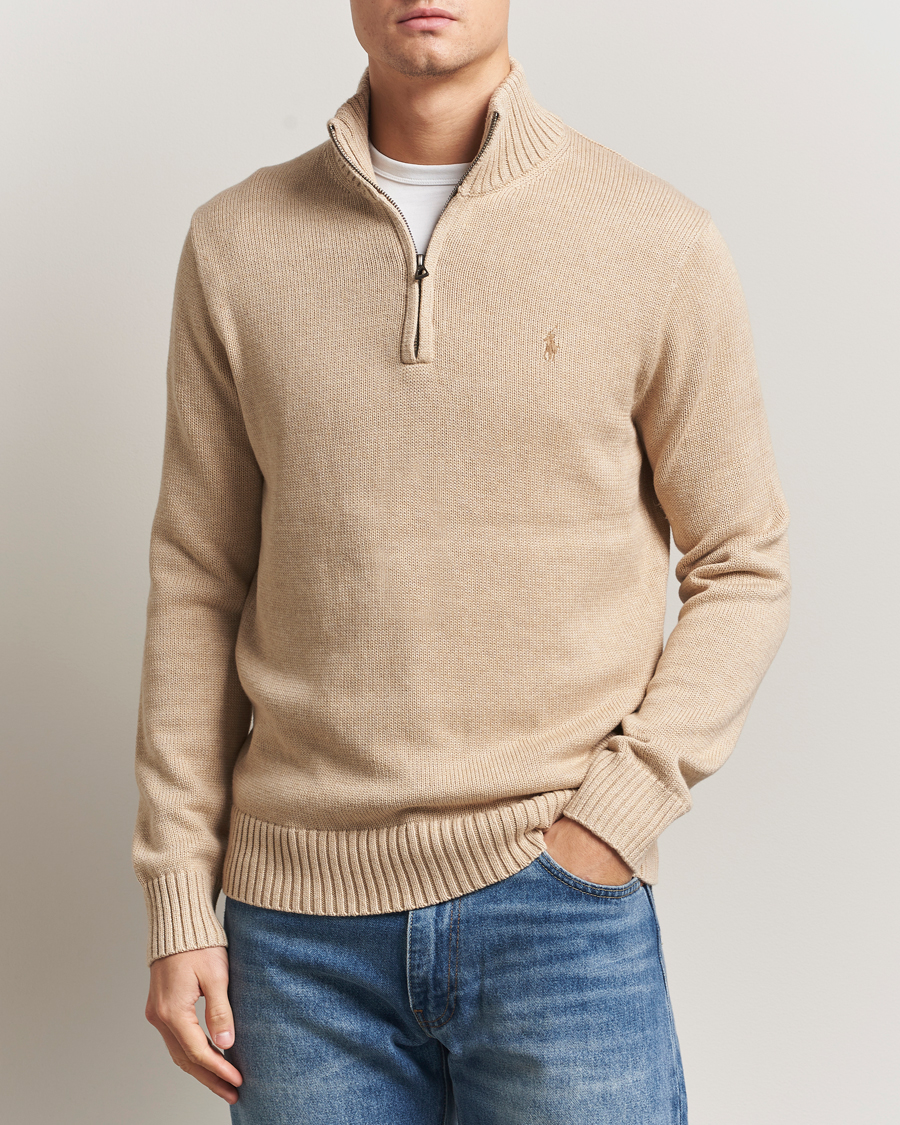 Heren | Truien | Polo Ralph Lauren | Cotton Pullover Half Zip Dune Melange