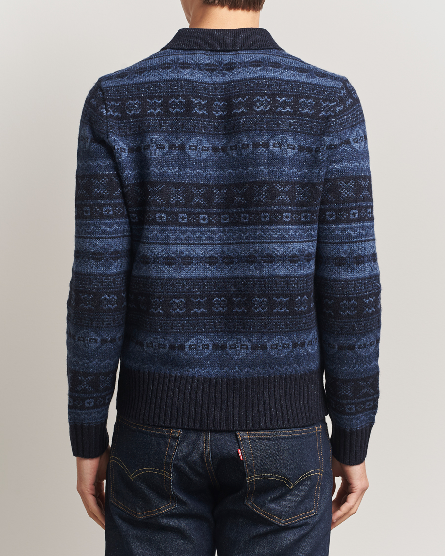 Heren | Truien | Polo Ralph Lauren | Wool/Linen Blend Long Sleeve Sweater Navy Multi
