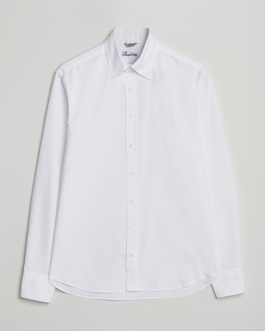 Homme | Chemises | Stenströms | Regular Fit Oxford Shirt White