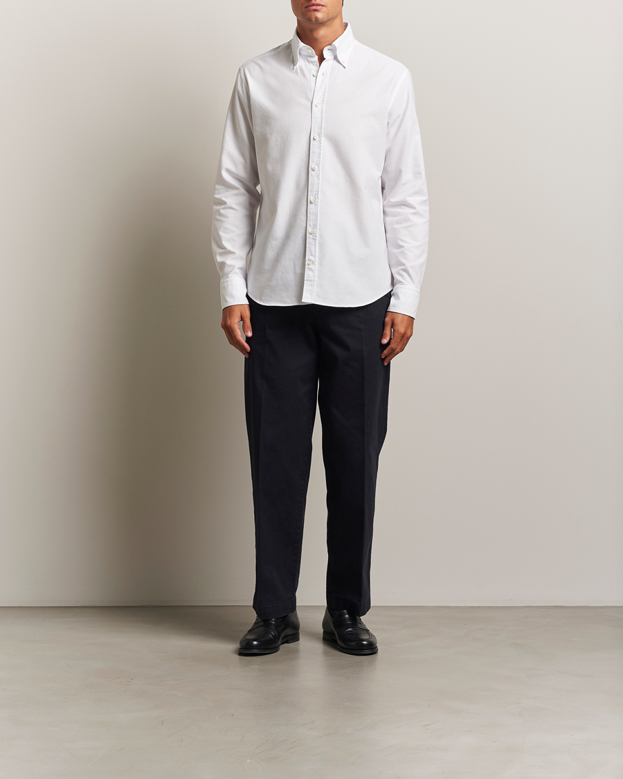Homme | Chemises | Stenströms | Regular Fit Oxford Shirt White