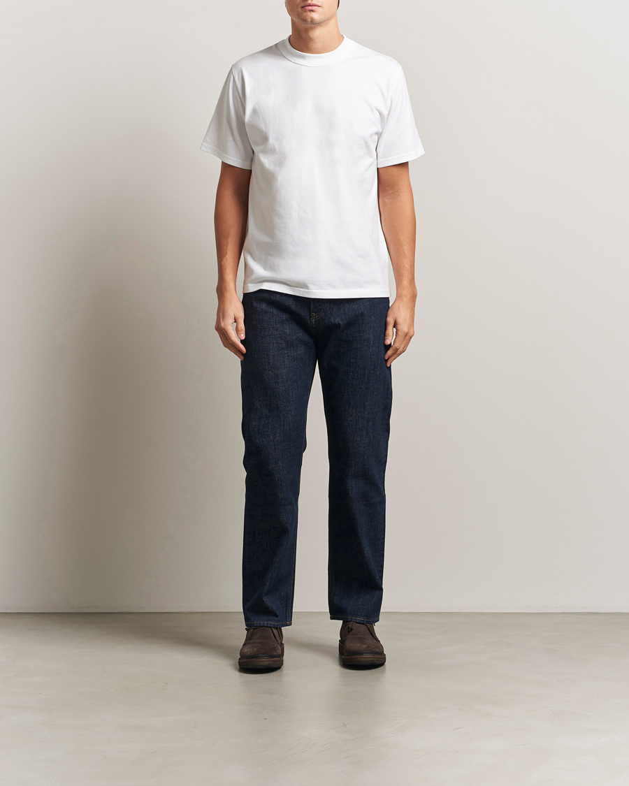 Heren | T-shirts | Armor Lux for Care of Carl | Armor-lux 2-Pack Heritage Callac T-Shirt White/White