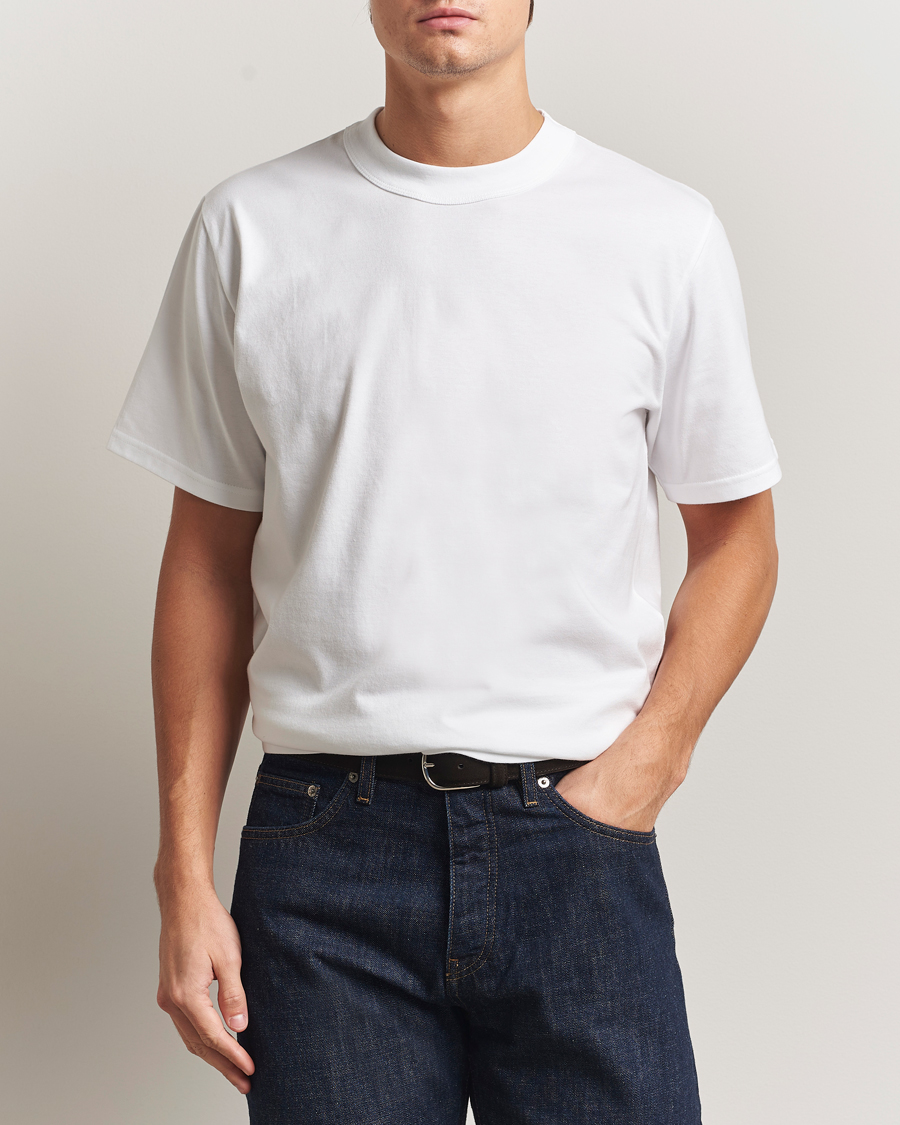 Heren | T-shirts | Armor Lux for Care of Carl | Armor-lux 2-Pack Heritage Callac T-Shirt White/White