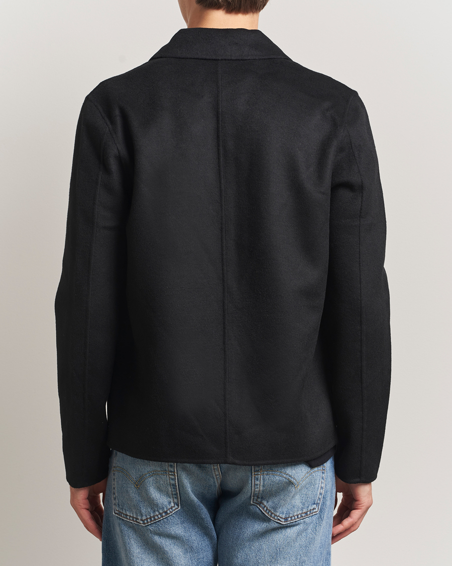 Heren | Jassen | Samsøe Samsøe | Sapaulo Wool Full Zip Shirt Jacket Black
