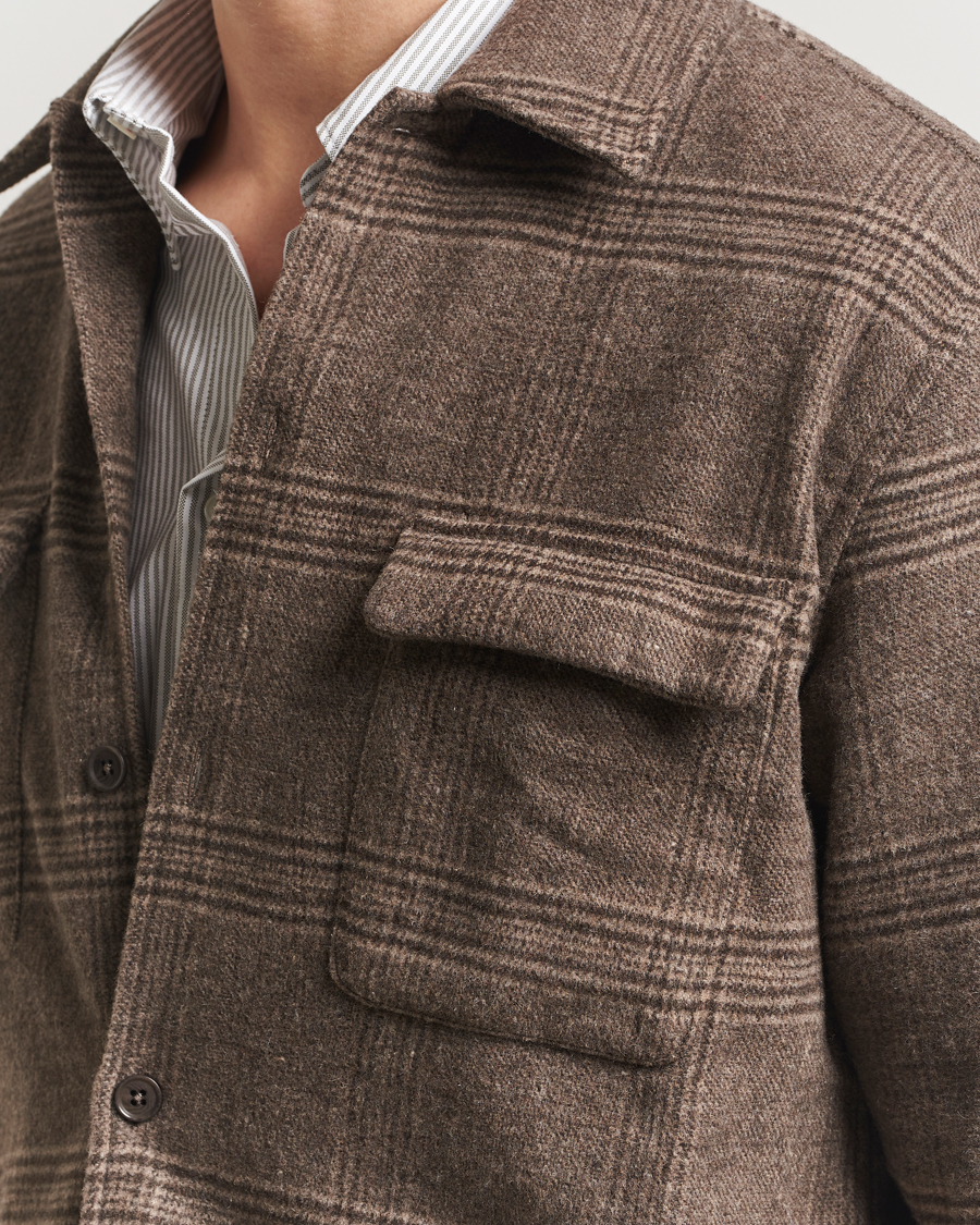 Heren | Overhemden | Samsøe Samsøe | Castor Checked Overshirt Black Coffee