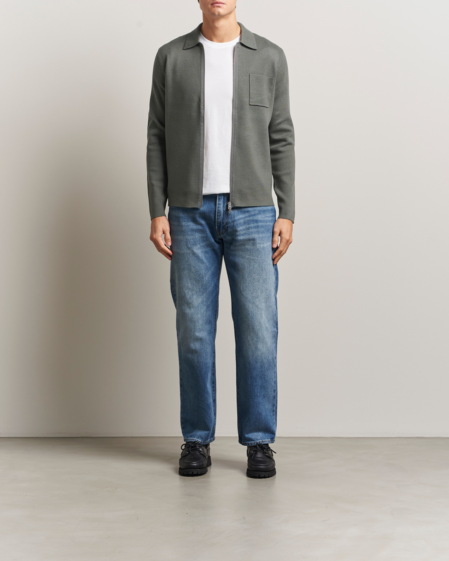 Homme | Pulls Et Tricots | Samsøe Samsøe | Guna Full Zip Castor Grey