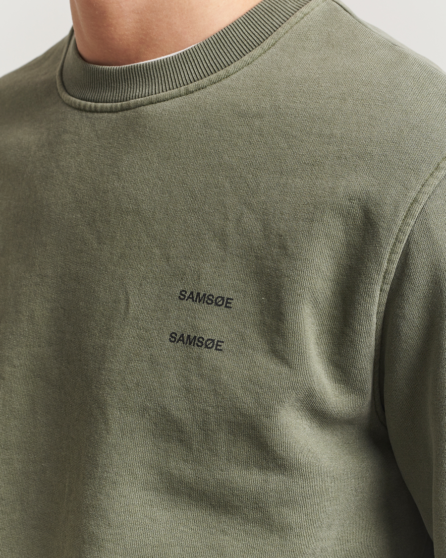 Heren | Truien | Samsøe Samsøe | Joel Organic Cotton Washed Sweatshirt Castor Grey