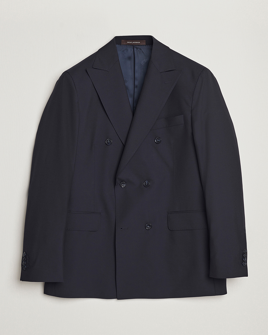Heren | Blazers | Oscar Jacobson | Farris Wool Blazer Navy