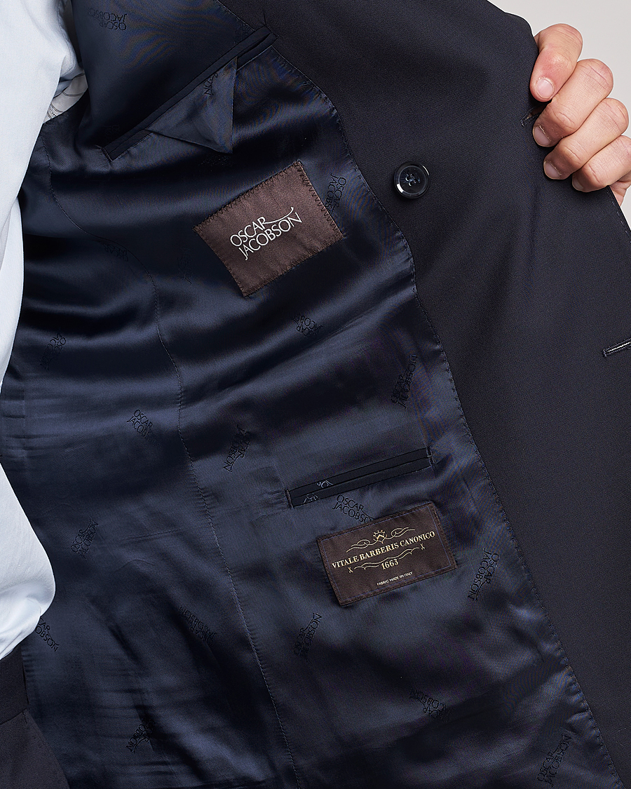 Heren | Blazers | Oscar Jacobson | Farris Wool Blazer Navy