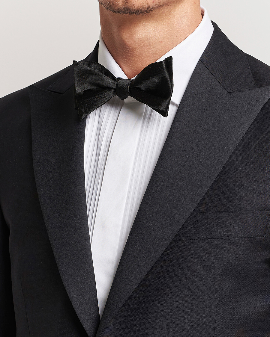 Homme | Cravates | Oscar Jacobson | Bow Tie, Self Tie Black