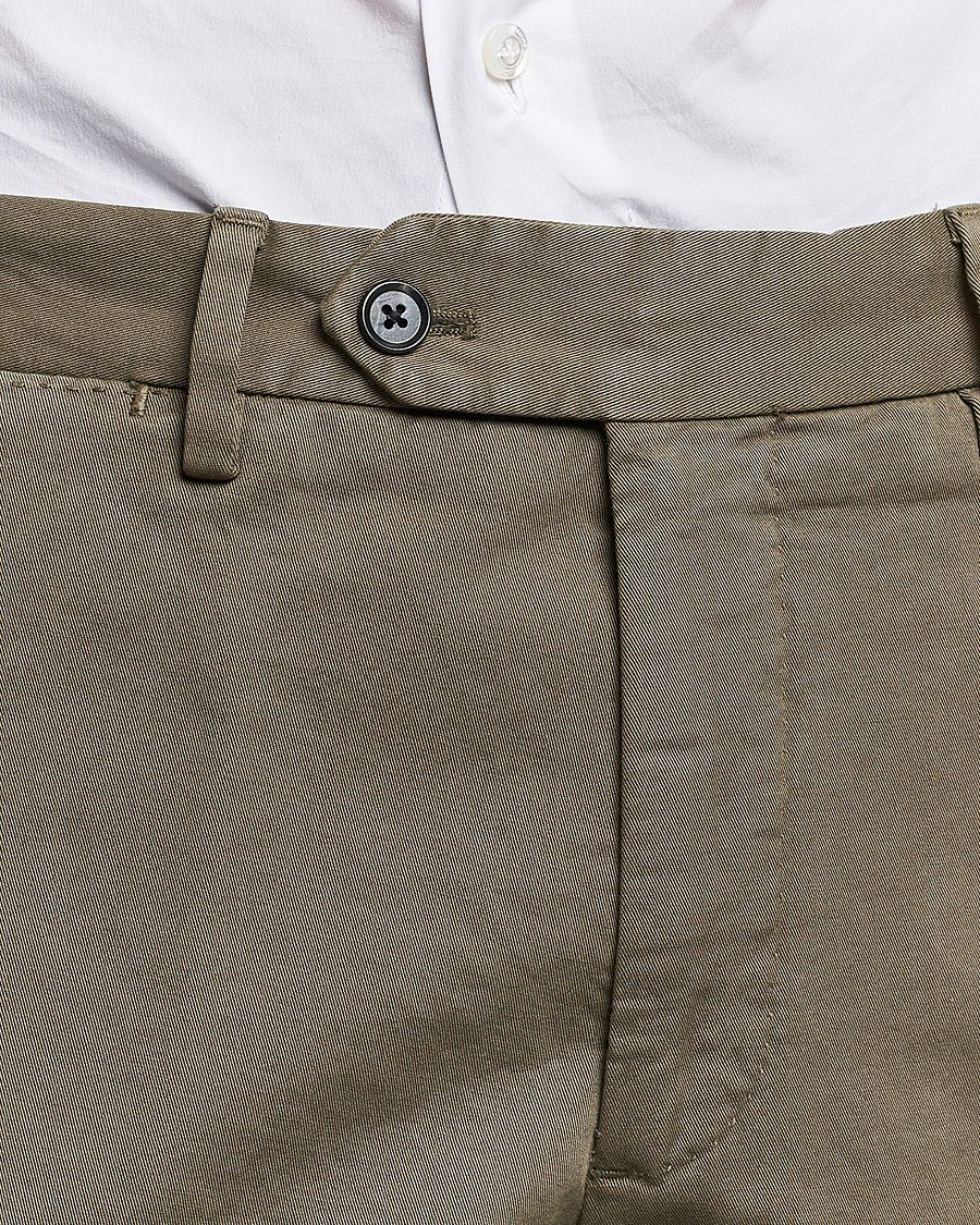 Homme | Pantalons | Oscar Jacobson | Danwick Cotton Trousers Olive