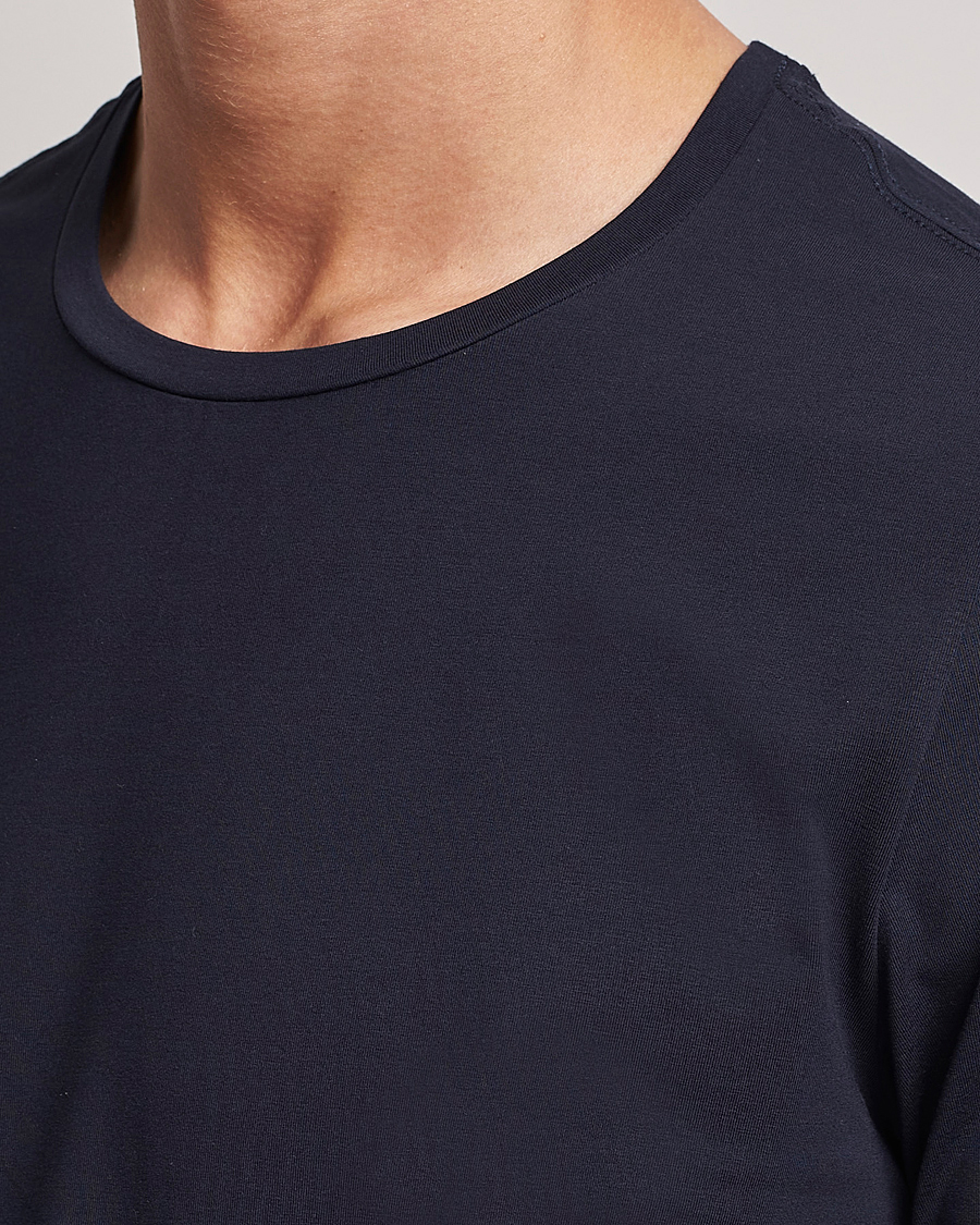 Heren | T-shirts | Oscar Jacobson | Kyran Cotton T-Shirt Navy