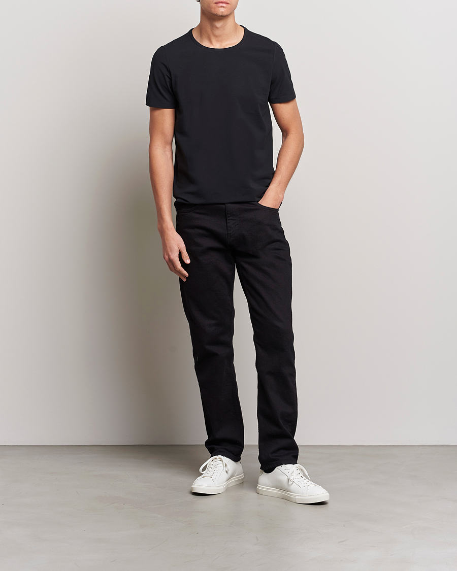 Homme | T-shirts | Oscar Jacobson | Kyran Cotton T-Shirt Black