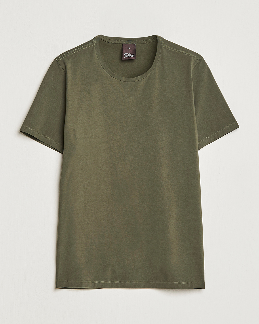 Homme | T-shirts | Oscar Jacobson | Kyran Cotton T-Shirt Green