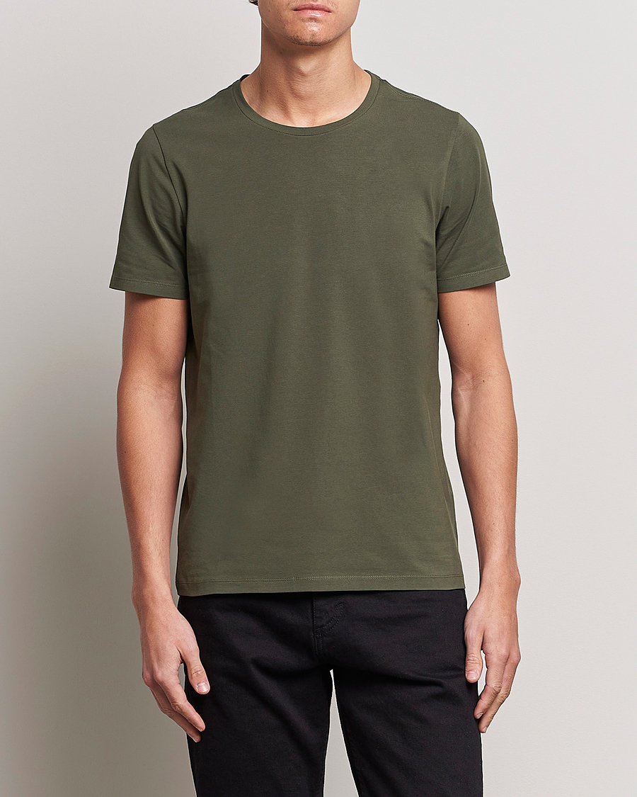 Homme | T-shirts | Oscar Jacobson | Kyran Cotton T-Shirt Green