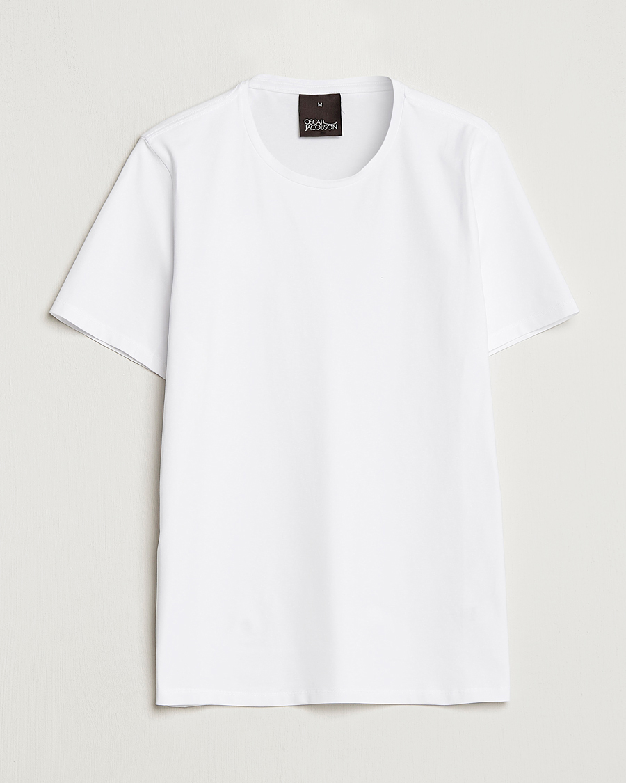 Homme | T-shirts | Oscar Jacobson | Kyran Cotton T-Shirt White