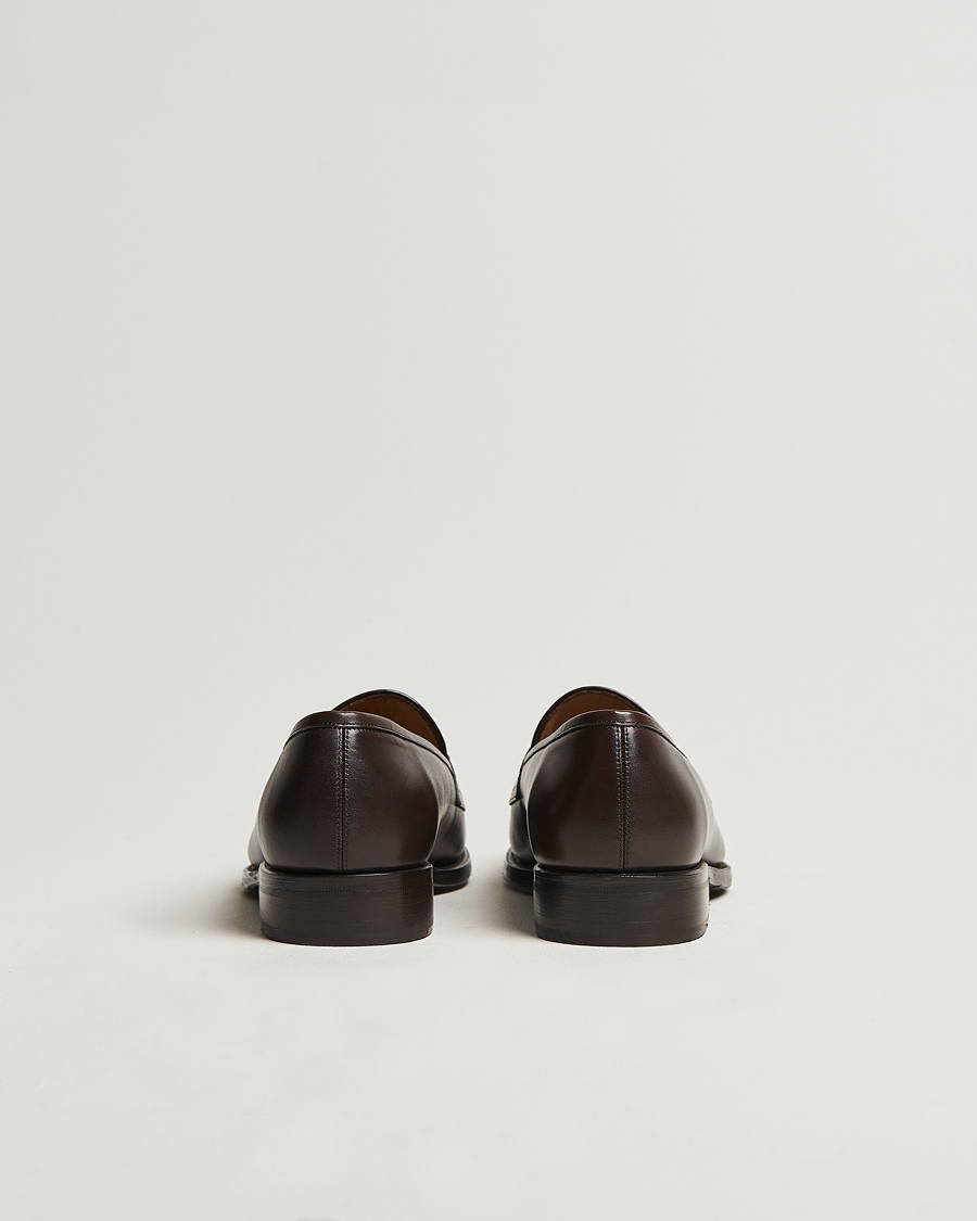Homme | Loafers | Oscar Jacobson | Penny Loafers Dark Mud Brown