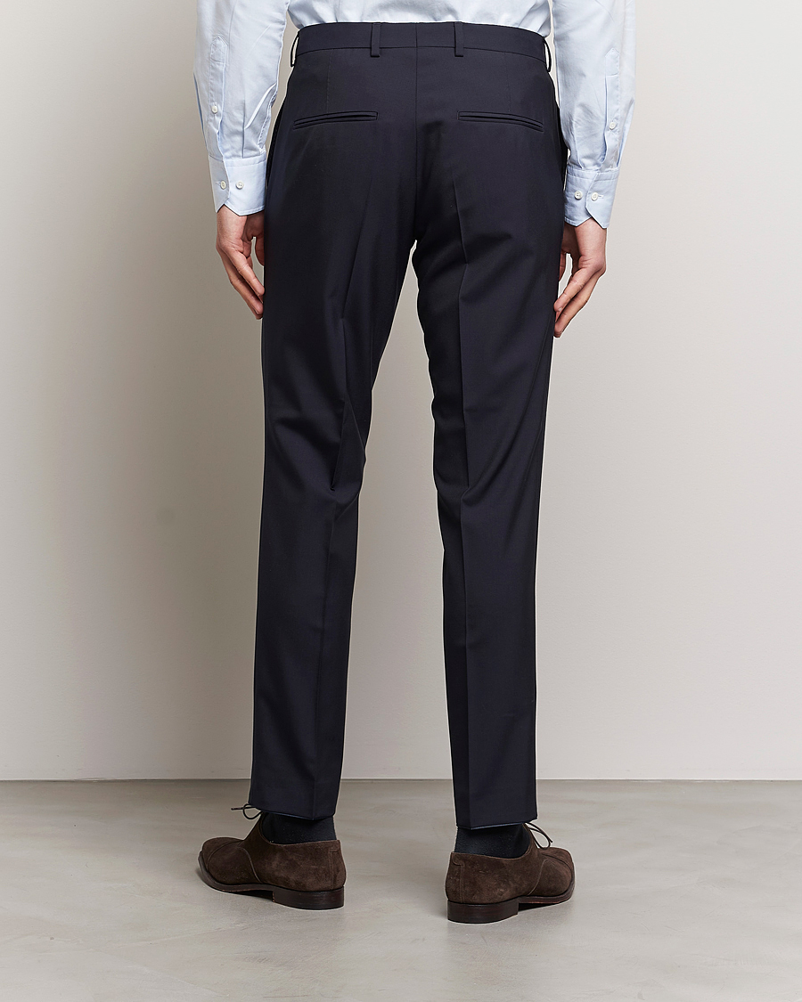 Homme | Pantalons | Oscar Jacobson | Denz Wool Trousers Navy