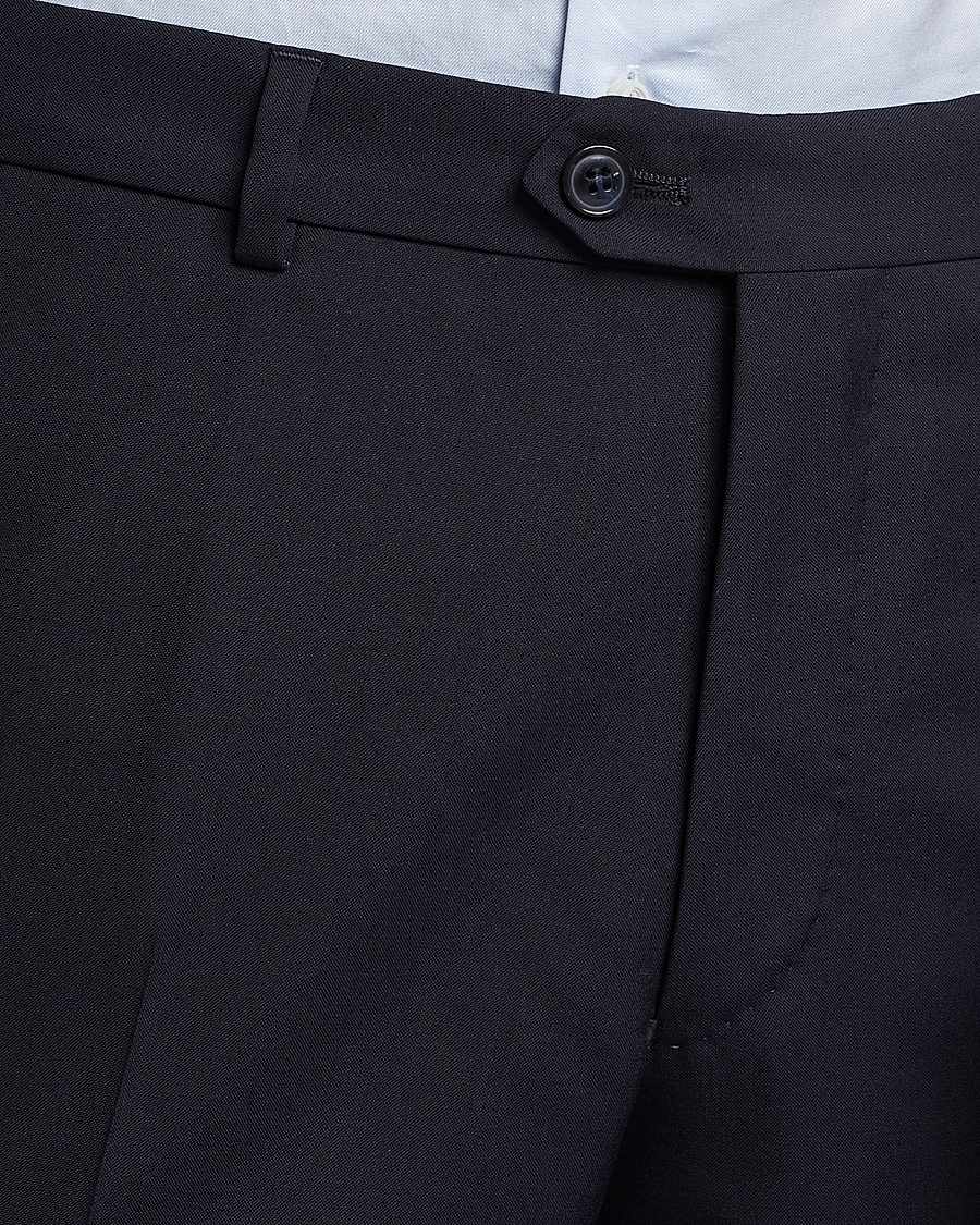 Homme | Pantalons | Oscar Jacobson | Denz Wool Trousers Navy