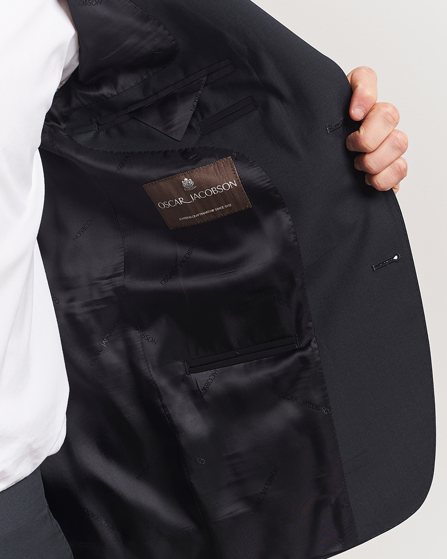 Homme | Blazers | Oscar Jacobson | Ego Wool Blend Blazer Black