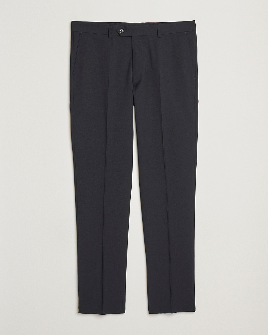 Heren | Broeken | Oscar Jacobson | Denz Wool Blend Trousers Black