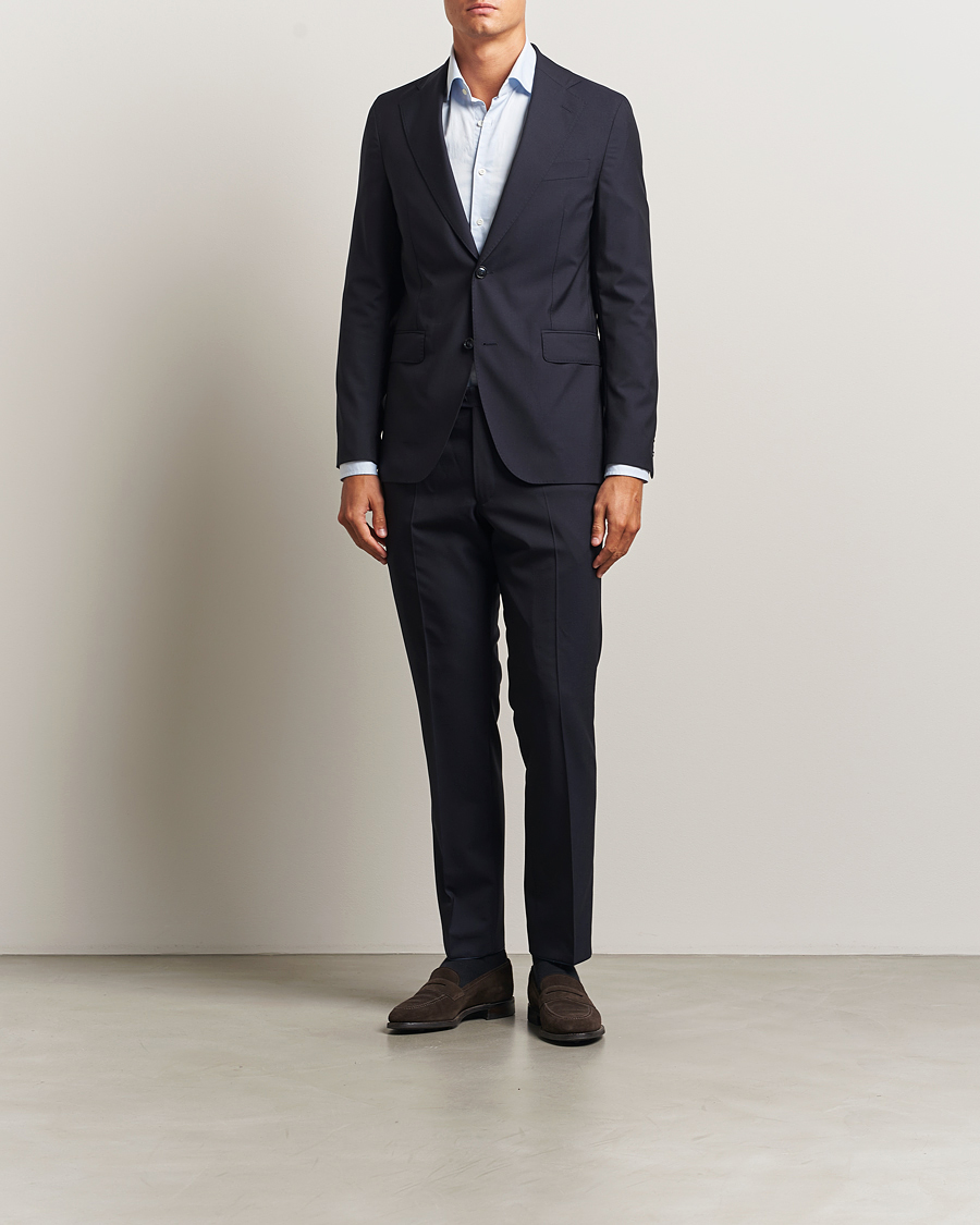 Heren | Blazers | Oscar Jacobson | Ego Wool Blazer Navy