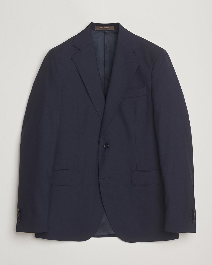 Homme | Blazers | Oscar Jacobson | Ego Wool Blazer Blue
