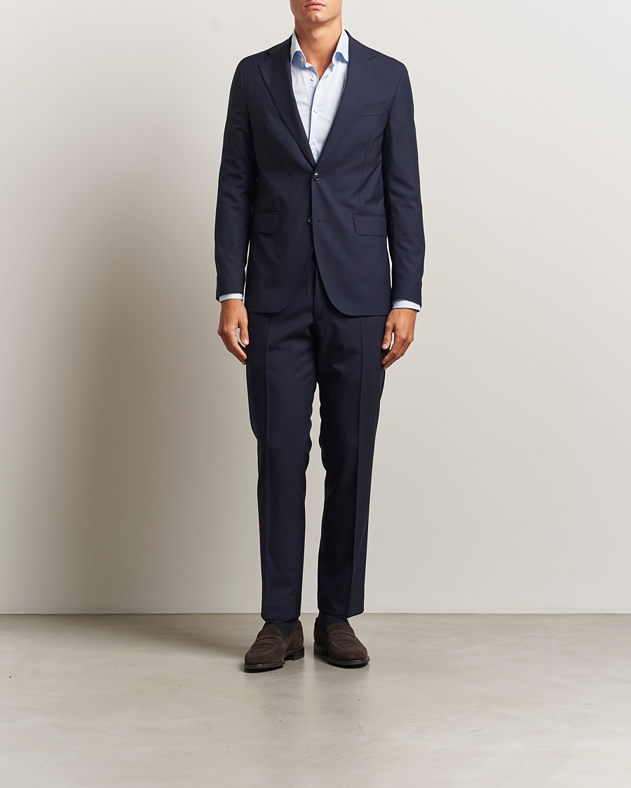 Heren | Blazers | Oscar Jacobson | Ego Wool Blazer Blue