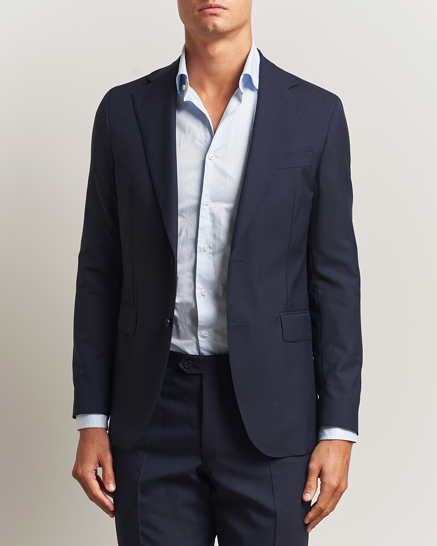 Heren | Blazers | Oscar Jacobson | Ego Wool Blazer Blue