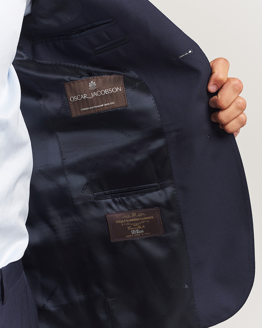 Heren | Blazers | Oscar Jacobson | Ego Wool Blazer Blue
