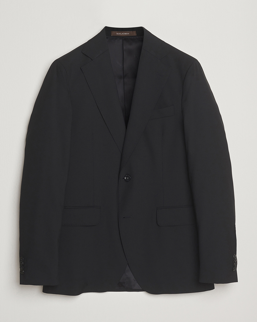 Heren | Blazers | Oscar Jacobson | Ego Wool Blazer Black