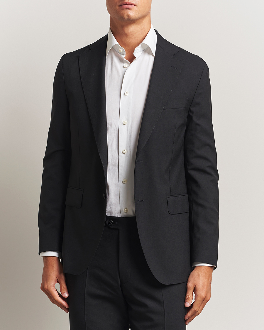 Heren | Blazers | Oscar Jacobson | Fogerty Wool Blazer Black