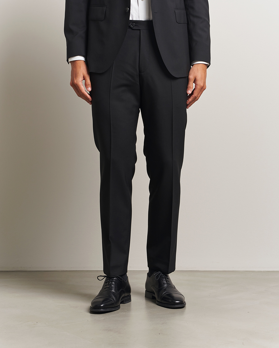 Heren | Broeken | Oscar Jacobson | Dandy Wool Trousers Black