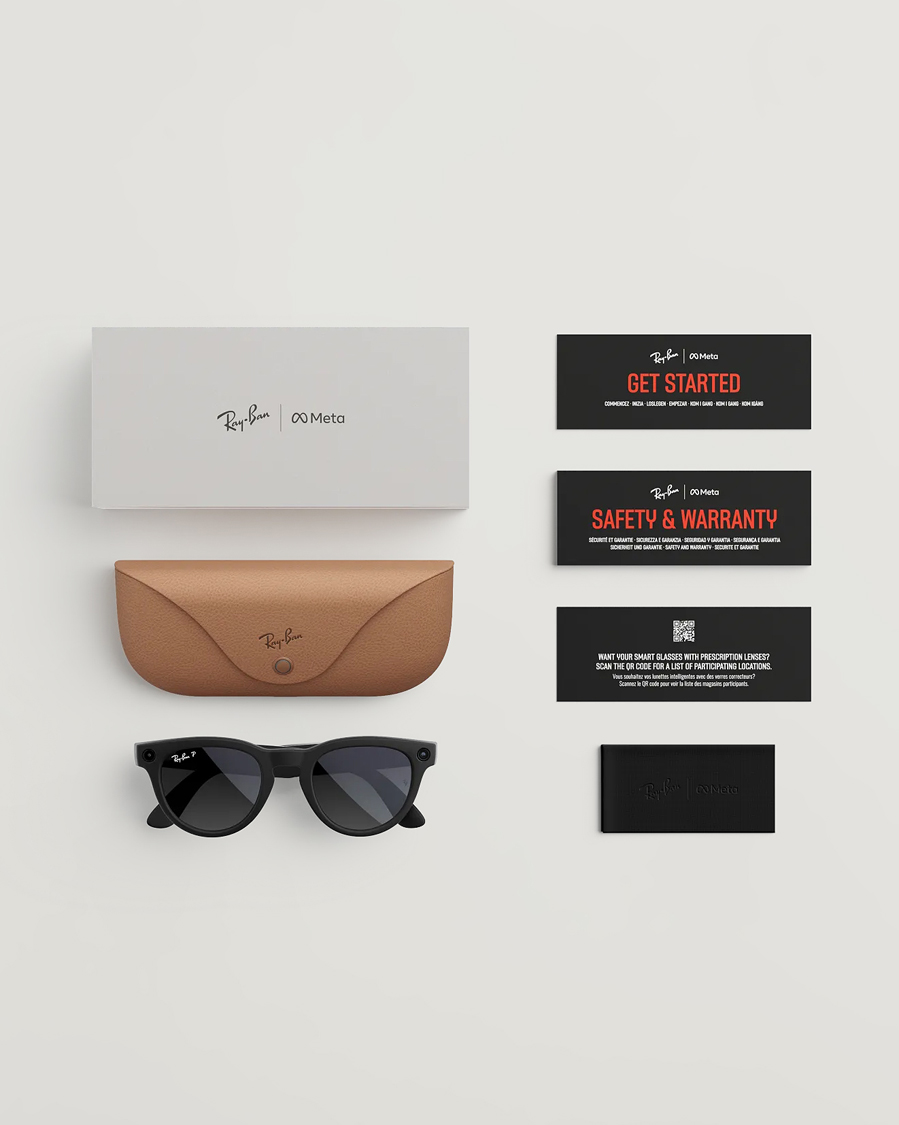 Homme | Lunettes De Soleil | Ray-Ban | Headliner Meta Sunglasses Matte Black