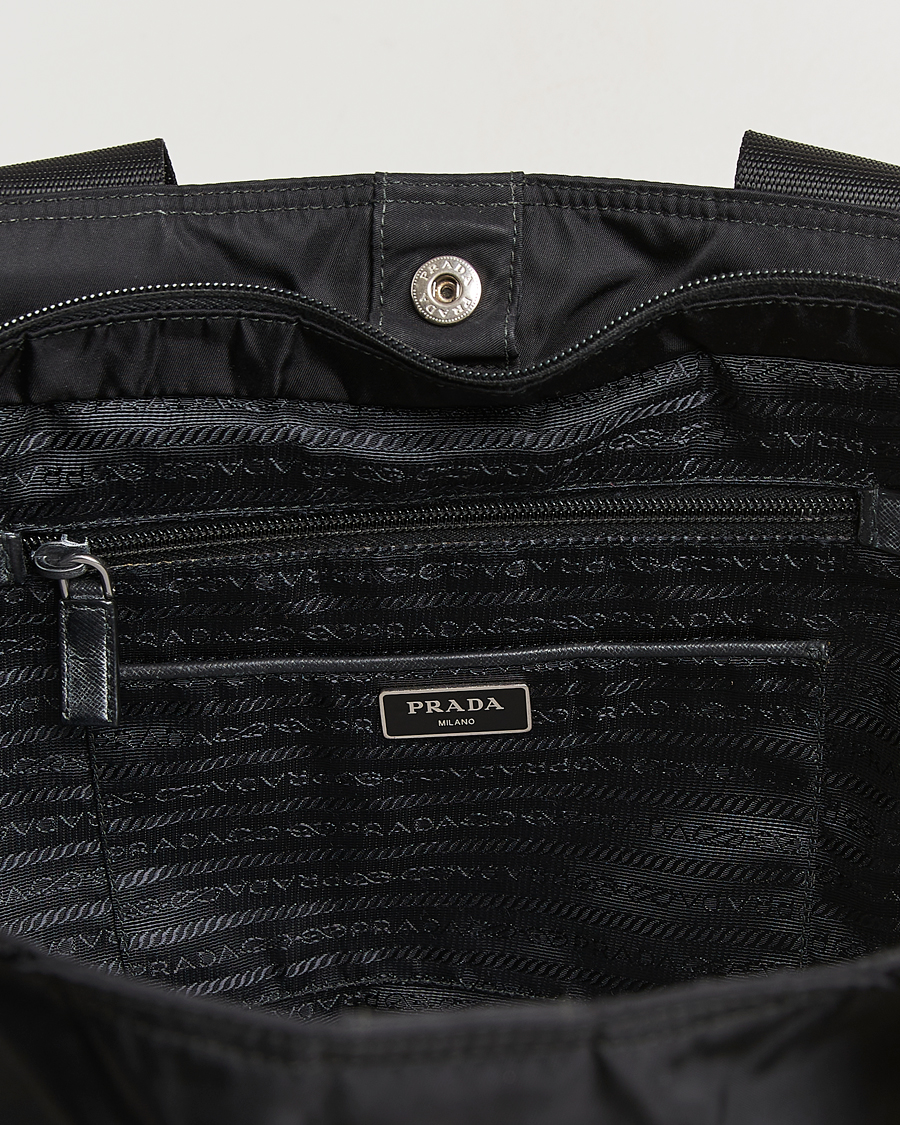 Homme | Pre-Owned & Vintage Bags | Prada Pre-Owned | 2 Way Boston Bag Tessuto Nylon Black
