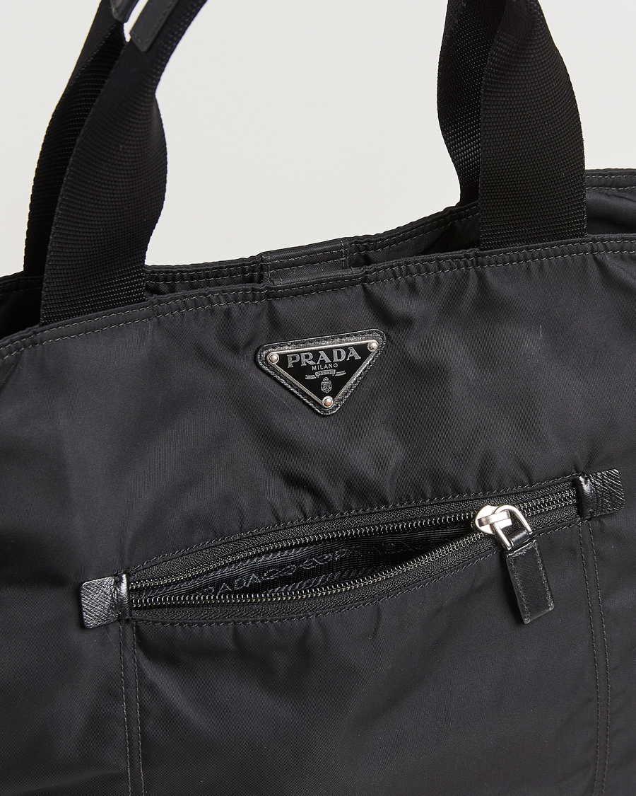 Homme | Pre-Owned & Vintage Bags | Prada Pre-Owned | 2 Way Boston Bag Tessuto Nylon Black