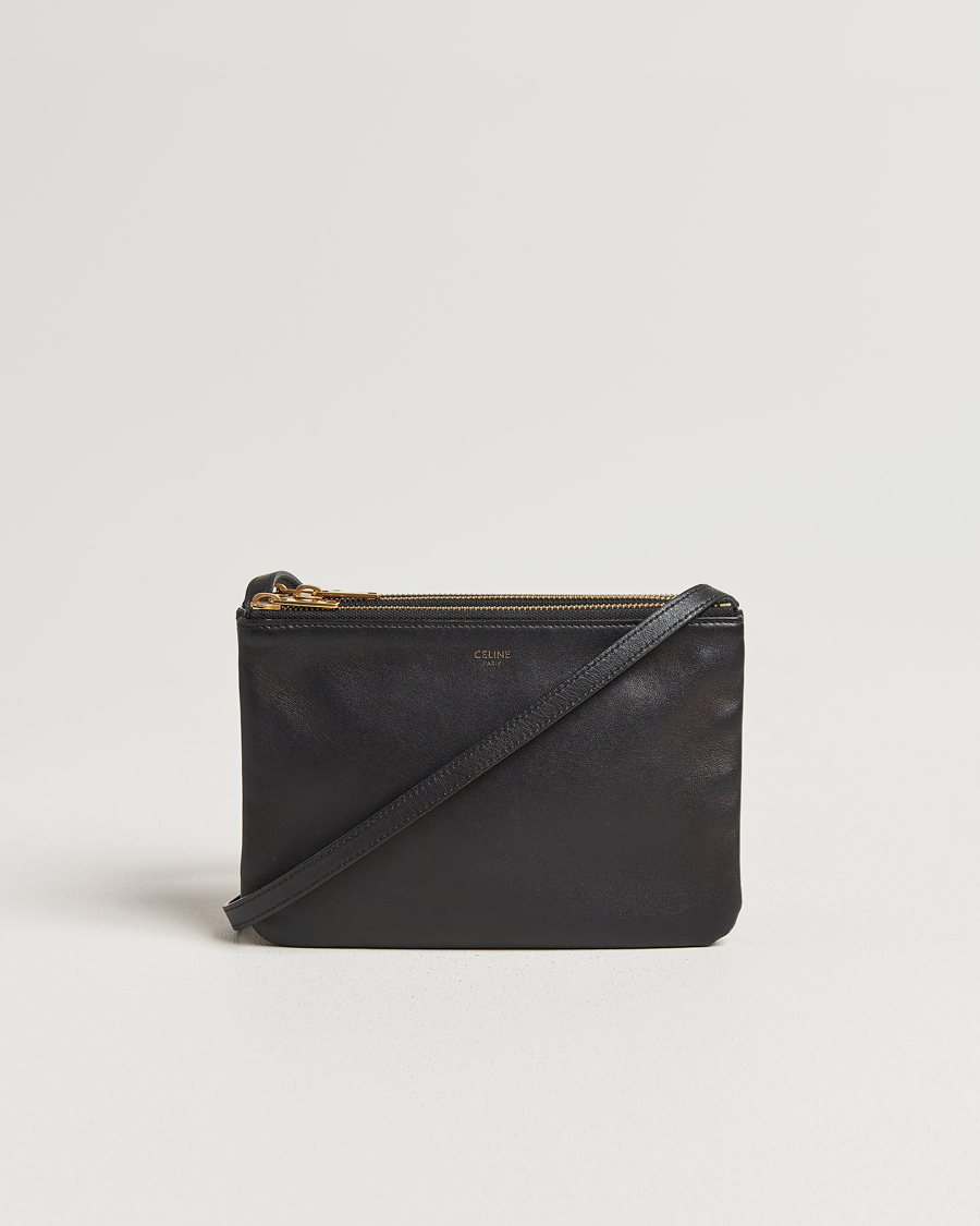 Homme | Pre-Owned & Vintage Bags | Celine Pre-Owned | Trio Bag Small Leather Black