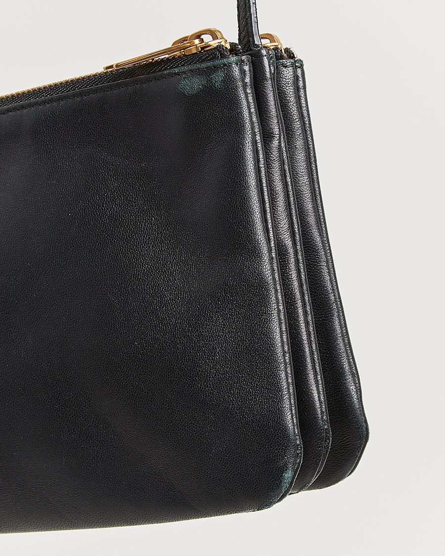 Homme | Pre-Owned & Vintage Bags | Celine Pre-Owned | Trio Bag Small Leather Black