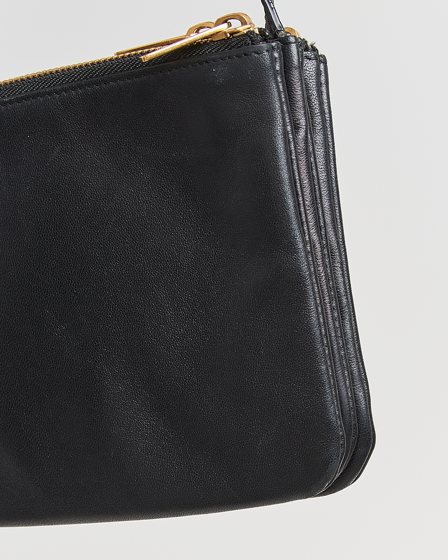 Homme | Celine Pre-Owned Trio Bag Small Leather Black | Celine Pre-Owned | Trio Bag Small Leather Black