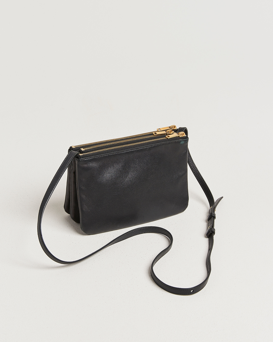 Homme | Pre-Owned & Vintage Bags | Celine Pre-Owned | Trio Bag Small Leather Black